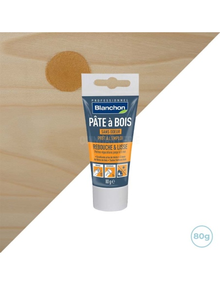 Pâte à bois couleur chêne doré 80g - Blanchon - Intérieur / Extérieur