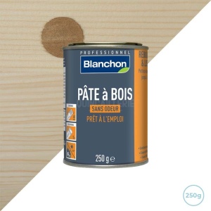 Pâte à bois foncé 250g - Teinte chêne foncé - Blanchon