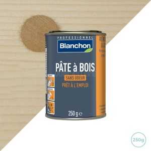 Pate à bois couleur chêne clair 250g Blanchon