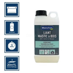Liant mastic à bois Blanchon 1L 2