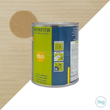 Mastic bois en poudre chêne clair 1kg Blanchon