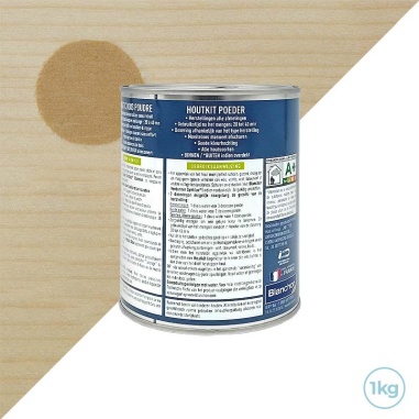 Mastic bois en poudre chêne clair 1kg Blanchon