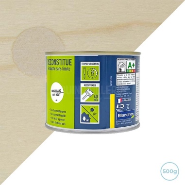 Mastic bois poudre bois blanc 500g - Plancher / Chevron / Poutre
