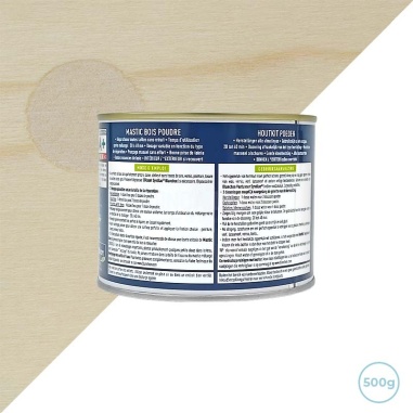 Mastic bois poudre bois blanc 500g - Plancher / Chevron / Poutre