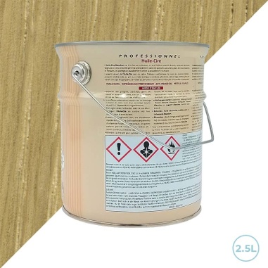 Huile cire parquet, plancher, plan de travail, boiserie et meuble - Blanchon - 2,5L - Bois brut