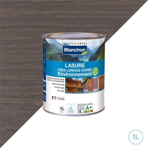 Lasure qui dure dans le temps environnement bio - Gris glacier 1L Blanchon