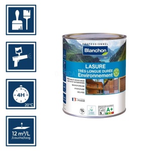 Lasure - Très longue durée environnement biosourcée - Blanchon 1L incolore 2