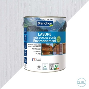 Blanchon lasure environnement bio - Très longue durée - Blanc 2,5L