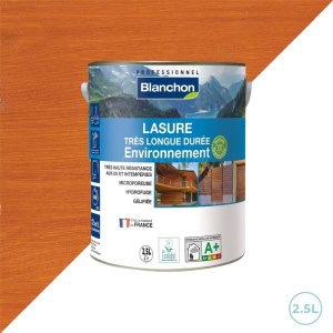 Blanchon lasure longue durée environnement biologique chêne doré 2,5L