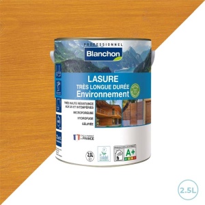 Blanchon lasure environnement biosourcée très longue durée - Chêne clair 2,5L