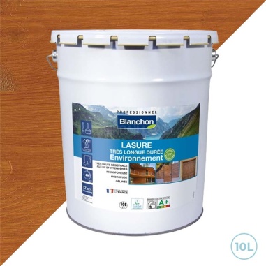 Lasure durable environnement biosourcée chêne moyen - 10L Blanchon
