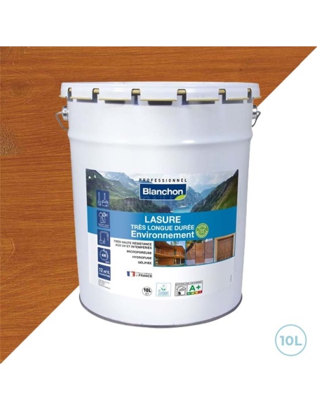 Lasure durable environnement biosourcée chêne moyen - 10L Blanchon