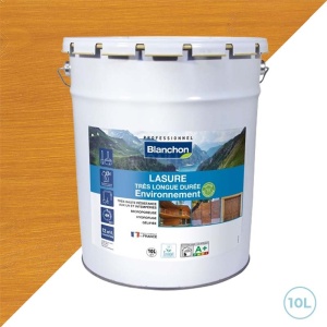 Lasure chêne clair extérieur environnement bio Blanchon 10L - Très longue tenue