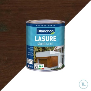 Lasure gélifiée bois verticaux extérieur et intérieur - 1L Blanchon chêne foncé