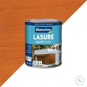 Blanchon lasure gélifiée pour volets, portails, palissades, abris de jardin - Chêne doré 1L