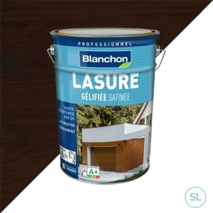 Blanchon lasure gélifiée pour bois intérieurs et extérieurs chêne rustique 5L
