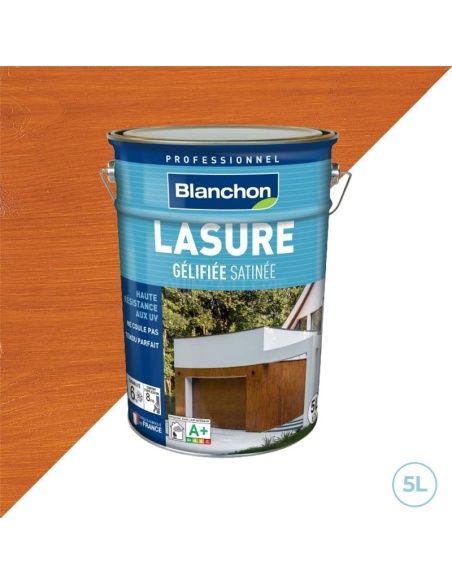 Lasure gélifiée pour extérieur et intérieur chêne doré 5L Blanchon