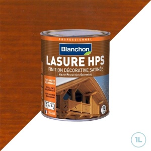Blanchon - Lasure HPS chêne doré aspect satiné 1L - Bois verticaux extérieur