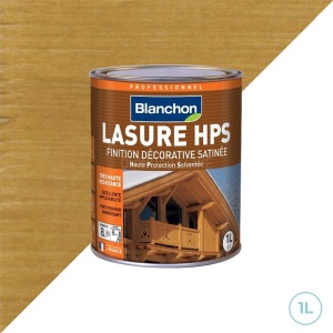 Blanchon - Lasure HPS incolore aspect satiné 1L pour boiserie extérieures