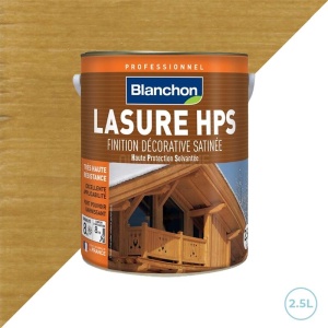 Lasure HPS aspect satiné incolore 2,5L - Pour boiseries extérieures Blanchon
