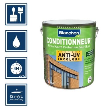 Pictos : application pinceaux; recouvrable 4h; nettoyage ustensiles à l'eau; rendement 12m²/l/couche