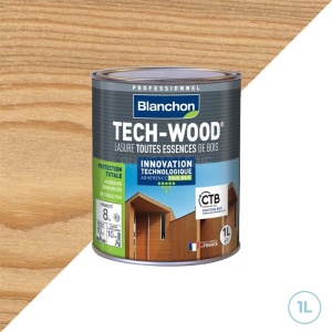 Lasure tech-wood incolore 1L Blanchon