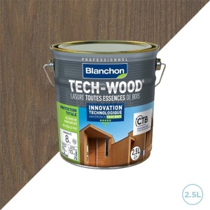 Lasure tech-wood 2,5L bois gris - Blanchon
