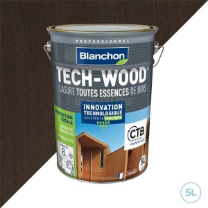 Lasure tech-wood chêne rustique Blanchon 5L - Volets, portails, palissades, bardages