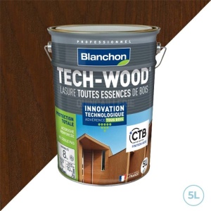 Lasure Blanchon tech-wood chêne foncé - Bois extérieur 5L