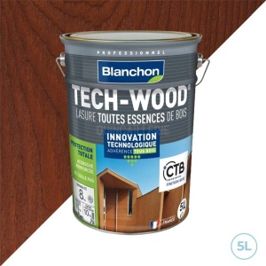 Blanchon lasure tech-wood chêne doré 5L - Pour tous les bois extérieurs