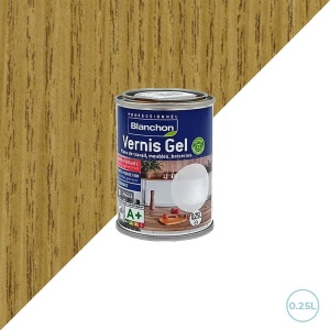 Vernis blanchon gel biologique - Chêne doré 0,25L pour boiseries, meubles et plans de travail