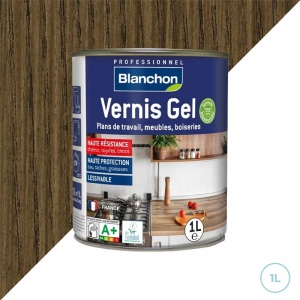 Vernis chêne foncé Blanchon 1L mat gel biosourcé