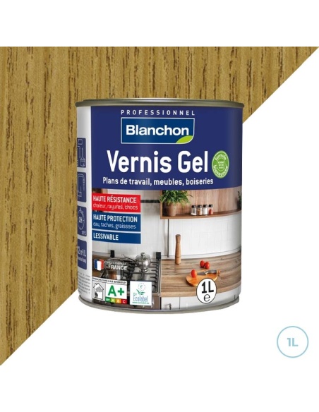 Vernis chêne doré gel biosourcé Blanchon 1L
