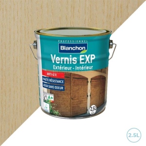 Vernis pour boiseries et menuiseries - Incolore mat - Blanchon EXP 2,5L