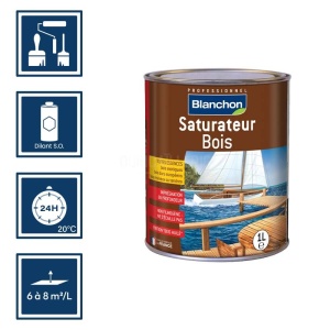 Blanchon saturateur bois teinte miel 1L 2