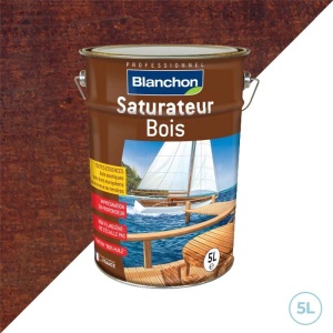 Saturateur bois Blanchon teinte ipe - Caillebotis, terrasses, boiseries extérieures