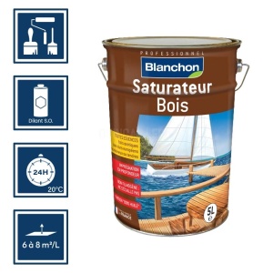 Saturateur incolore pour boiseries extérieures 5L - Blanchon 2
