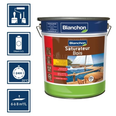 Pictos : application; temps de séchage 24h; nettoyage au diluant s.o; 6-8m²/l/couche