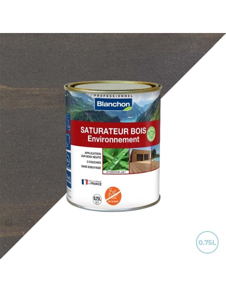 Saturateur anthracite environnement biosourcé 0,75L - Blanchon