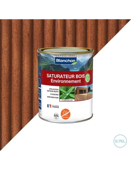 Blanchon saturateur 0,75L environnement pour caillebotis et boiseries extérieures - Biologique