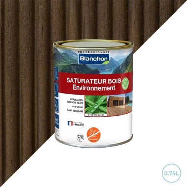 Saturateur bois environnement chêne 0,75L biosourcé Blanchon - Caillebotis, terrasses