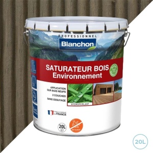 Blanchon saturateur bois environnement gris vieilli - bio 20L