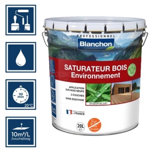 Saturateur bio bois environnement pour planchers extérieurs 20L Blanchon 2