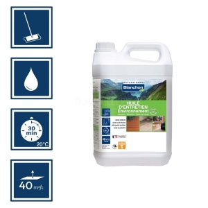 Blanchon huile entretien incolore mat - Environnement biosourcée 5L 2