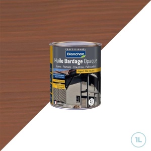 Huile ocre pour bardages extérieurs 1L Blanchon