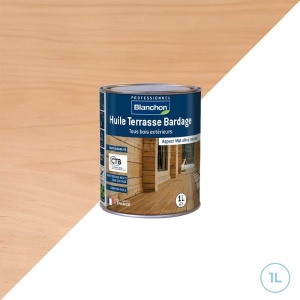 Blanchon huile bois naturel terrasses bardage 1L