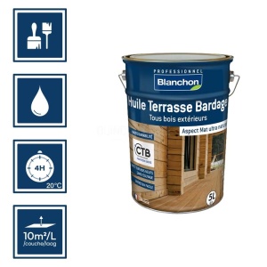 Blanchon huile terrasse bardage 5L - Chêne moyen 2