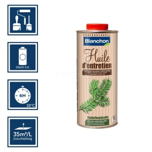 Huile d'entretien blanche Blanchon 1L 2