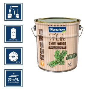 Huile d'entretien Blanchon Ton Bois 2,5L 2