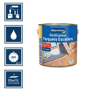 Vitrificateur mat parquets-escaliers 2L - Blanchon 2